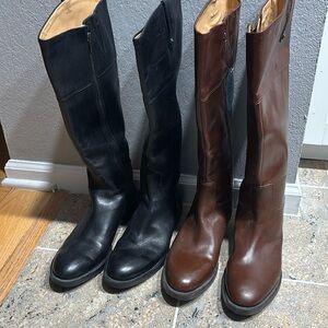 Enzo Angiolini Wide Calf Tall Boots 9 Leather